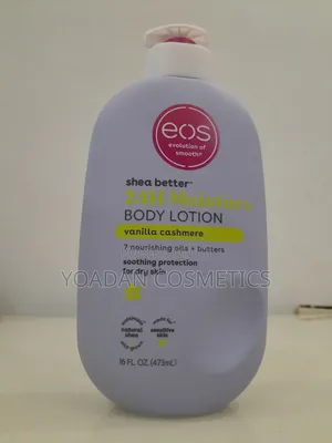 Eos Vanilla Cashmere Lotion በከፍተኛ ጣፋጭ ቫኒላ ካሽሜር ሽታ የተሞላ