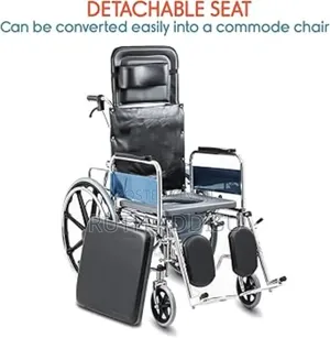 Comfort Executive Reclining Manual Commode Wheelchair - Regino Medical