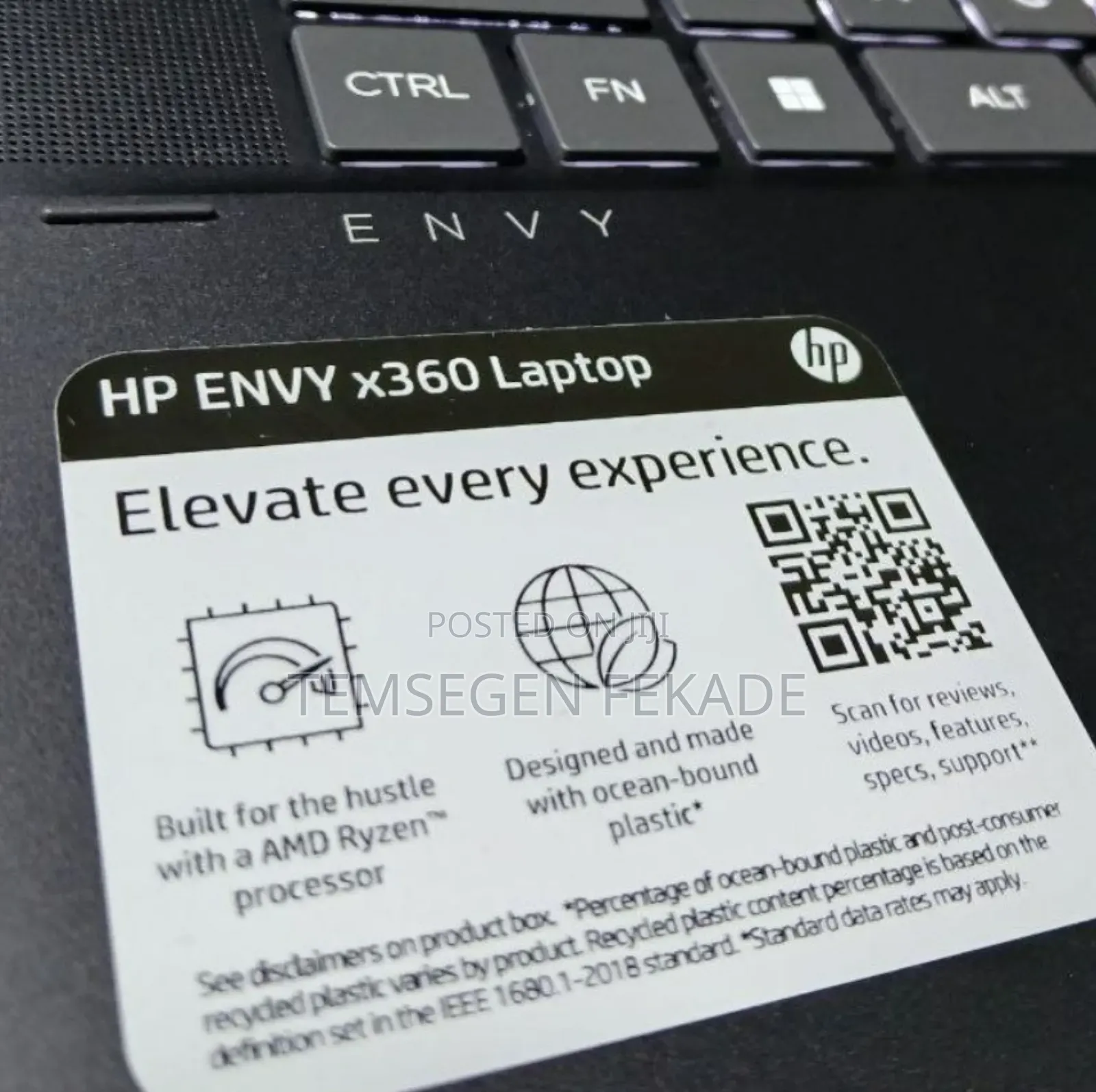 New Laptop HP Envy X360 15t 8GB AMD Ryzen 5 SSD 512GB
