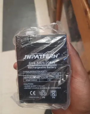 Jwpattern 6v 4.5ah Rechargeable Battery