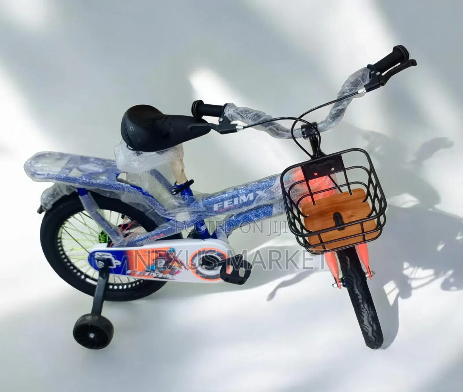 ‎የልጆች ብስክሌት ስማያዊበብርቱካናማ