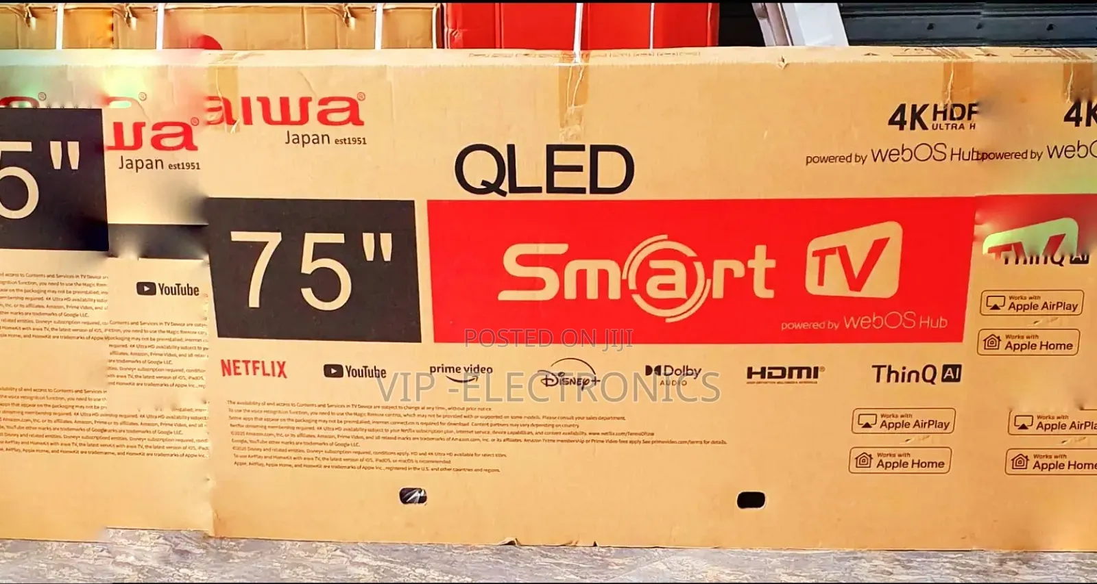 Aiwa Tv 75 Inch Smart Tv – Hdr Hd Display Smart Features