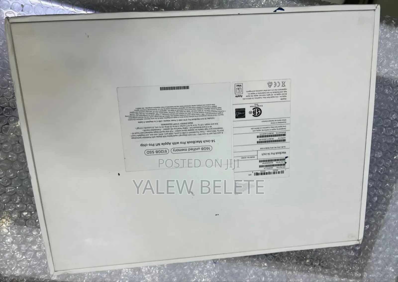 New Laptop Apple MacBook Pro M1 16GB Apple M1 Pro SSD 512GB