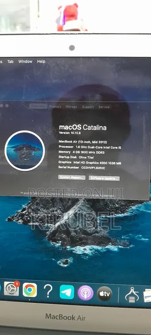 Laptop Apple MacBook 2012 4GB Intel Core i5 SSD 128GB