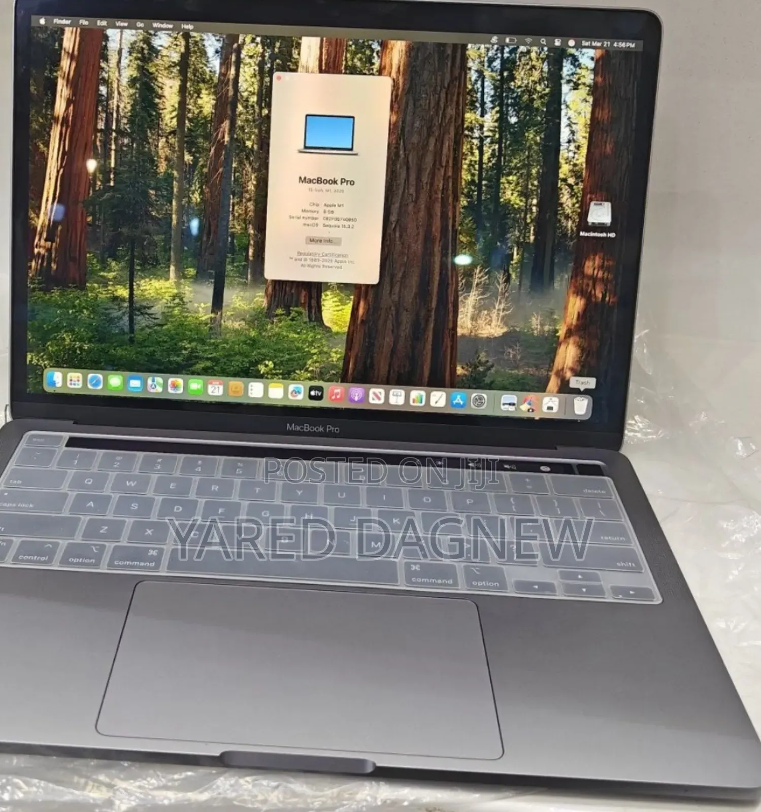 New Laptop Apple MacBook Pro 2020 M1 8GB Apple M1 SSD 256GB