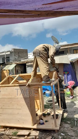 በቀለ Dog House Work