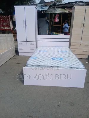 አልጋ +ቁም ሳጥን+ፍራሽ በ28500