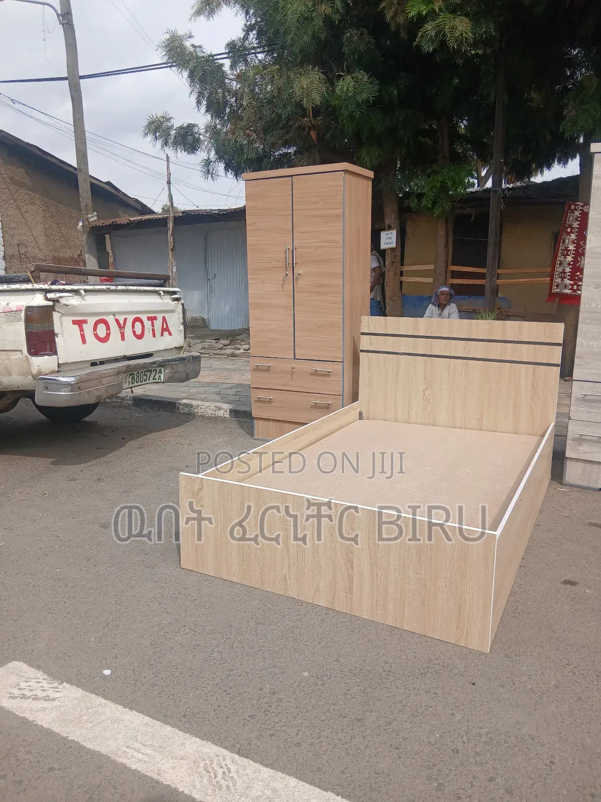 አልጋ +ቁም ሳጥን+ፍራሽ በ28500