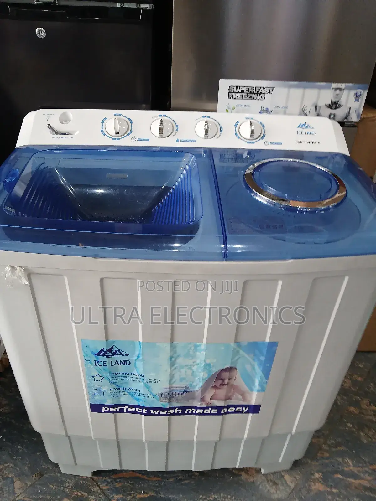 Ice Land Brand Twin-Tub Semi-Automatic Washing Machine. 14.Kg