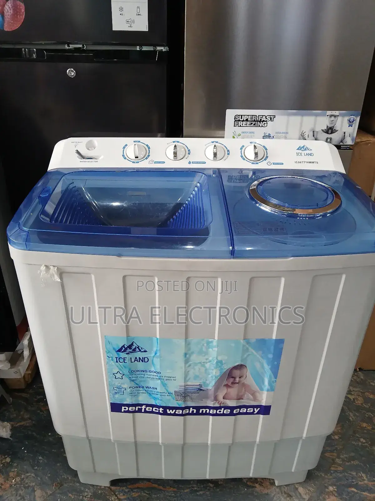 Ice Land Brand Twin-Tub Semi-Automatic Washing Machine. 14.Kg