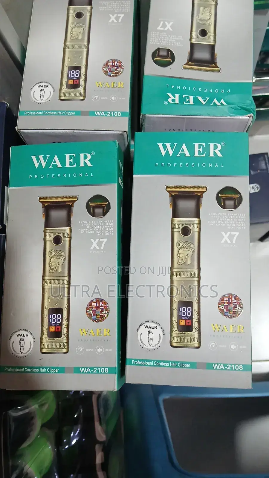 የቅርፅ ማሽን Waer Professional X7 (Model Wa-2108) Cordless Hair Clipper