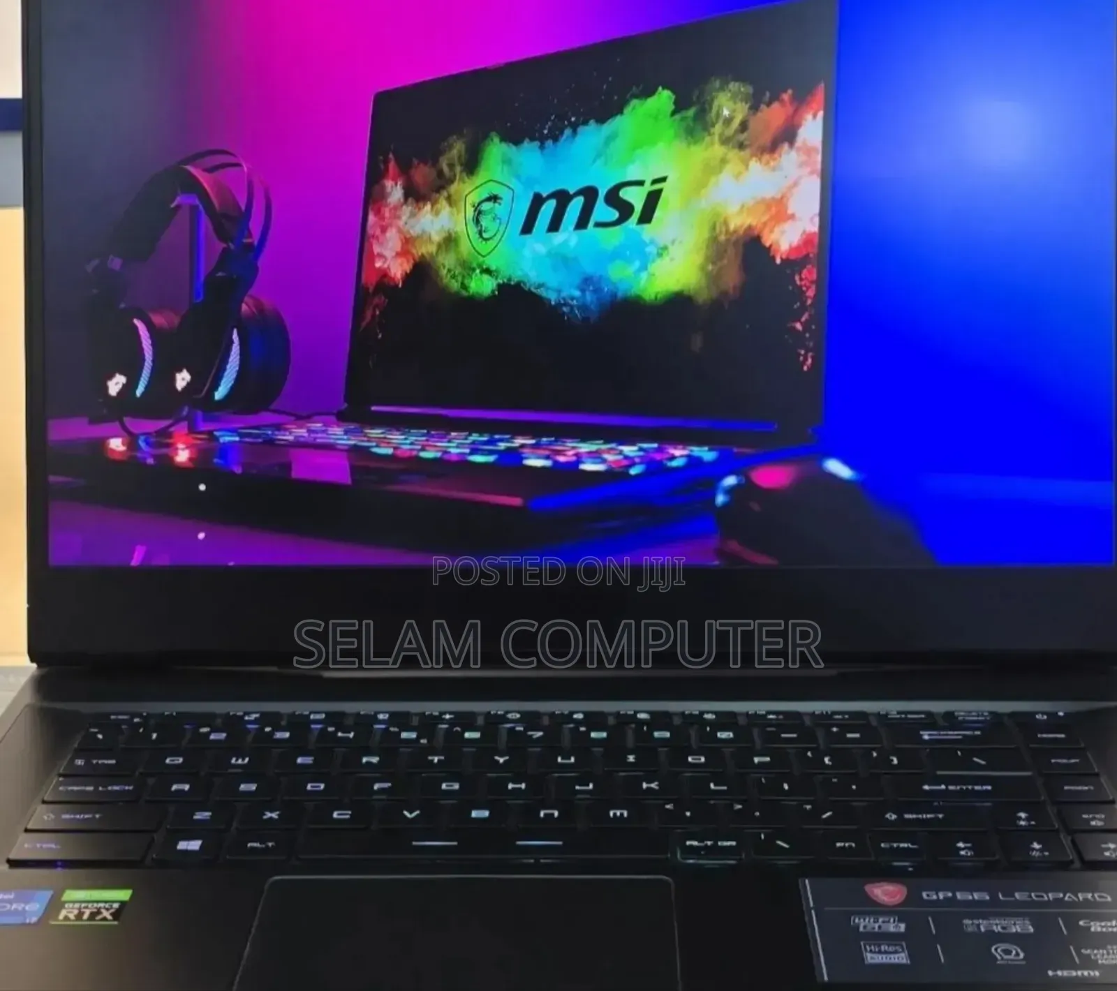New Laptop MSI Pulse GL66 16GB Intel Core i7 SSD 1T