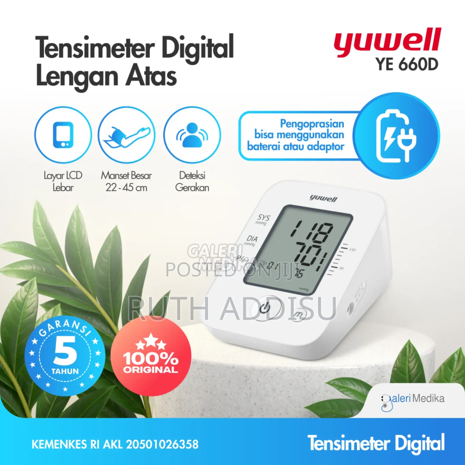 Tensimeter Digital Yuwell 660 D With Usb | Onemed Store In Addis Ababa