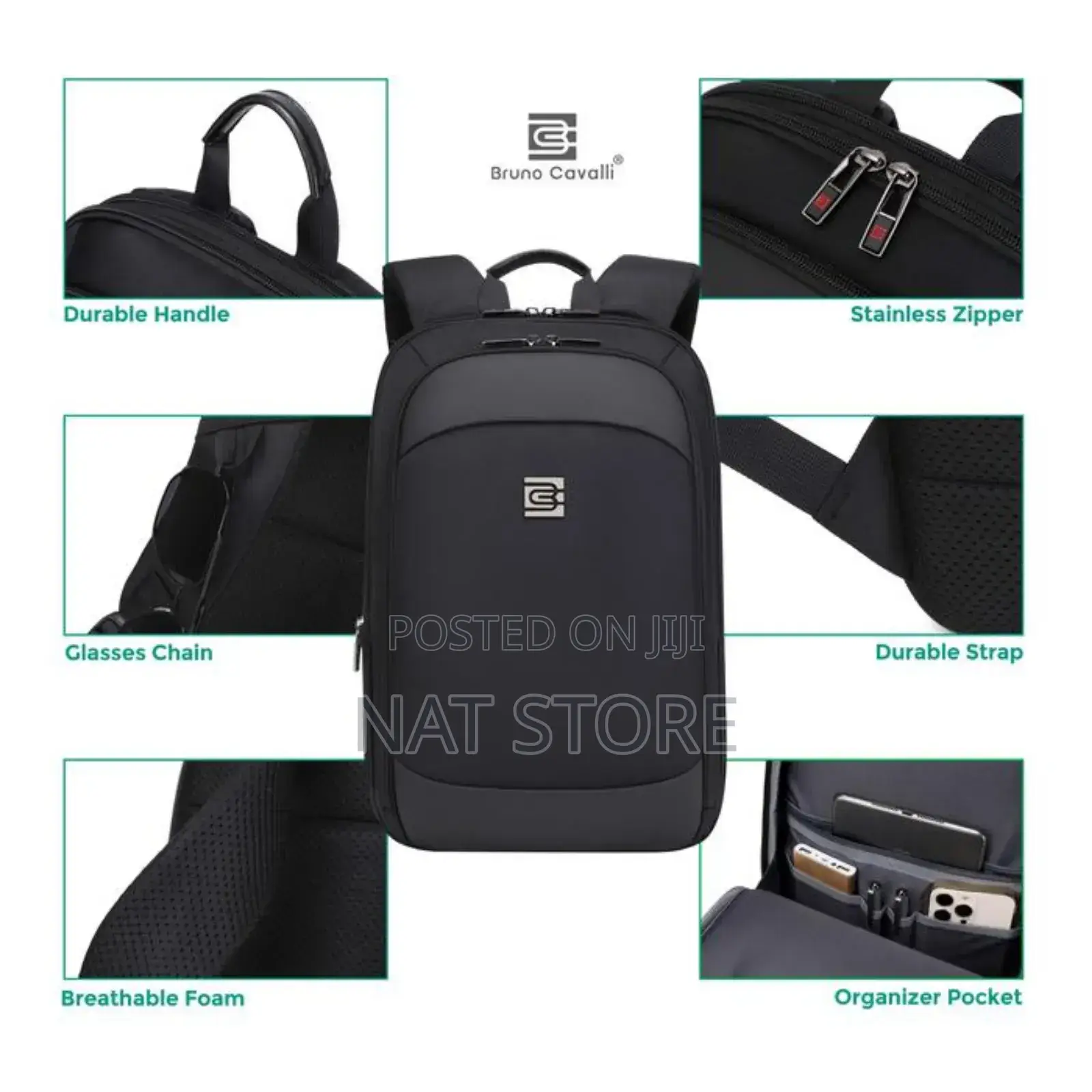 Bruno Cavalli Multifunctional PC Backpack.