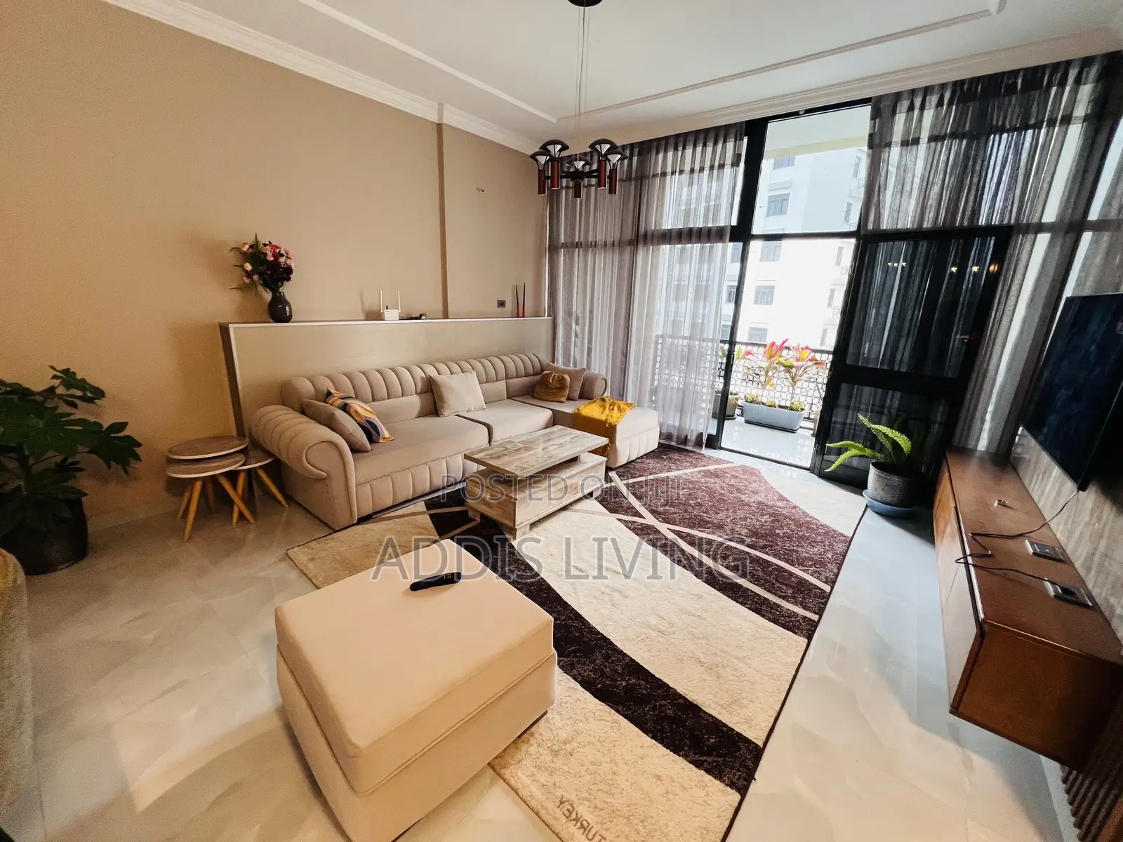 Furnished 2bdrm Apartment in Bole for rent