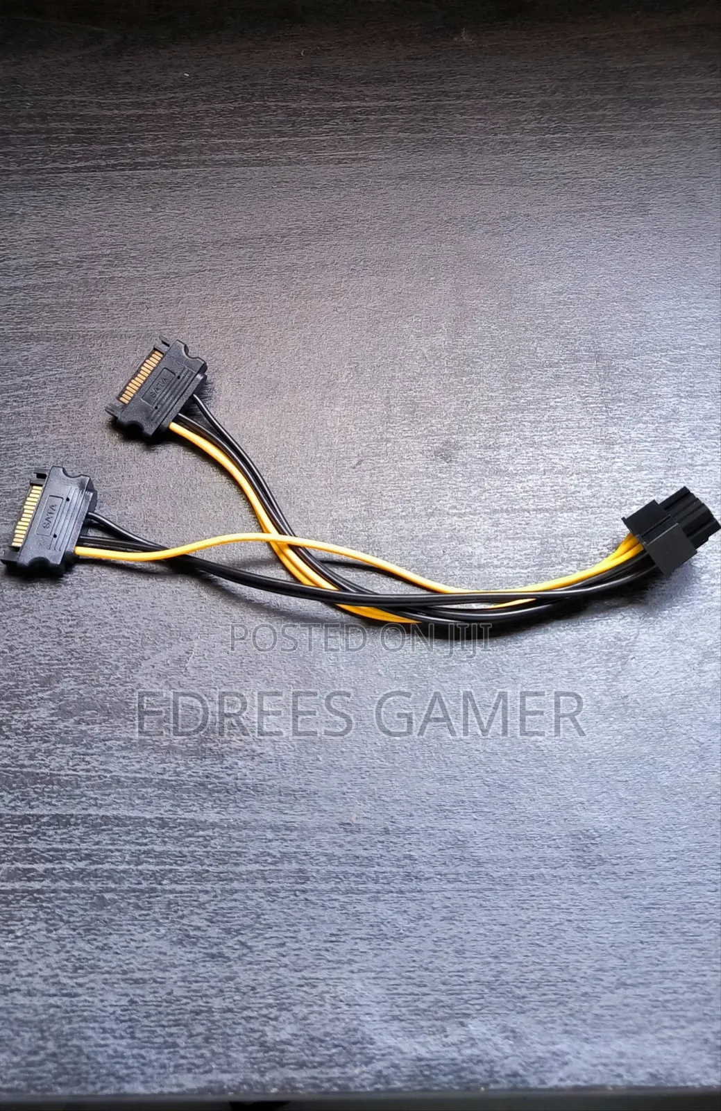 Dual-Sata to 6+2-Pins (8-Pins) Adapter for Graphics Card
