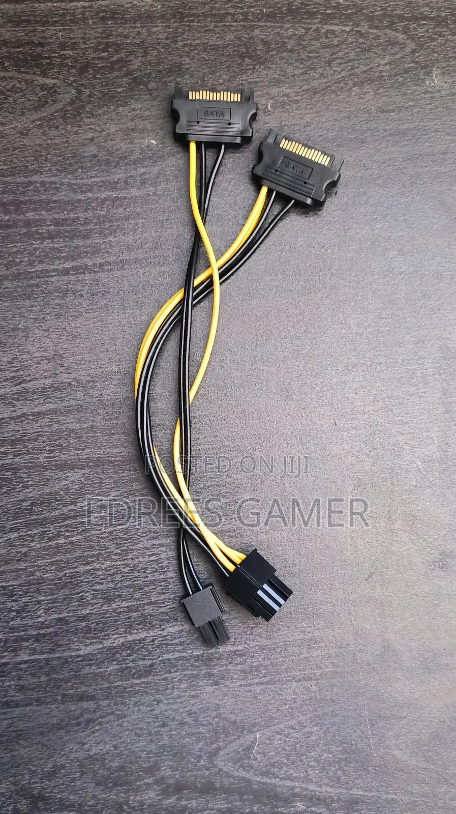Dual-Sata to 6+2-Pins (8-Pins) Adapter for Graphics Card