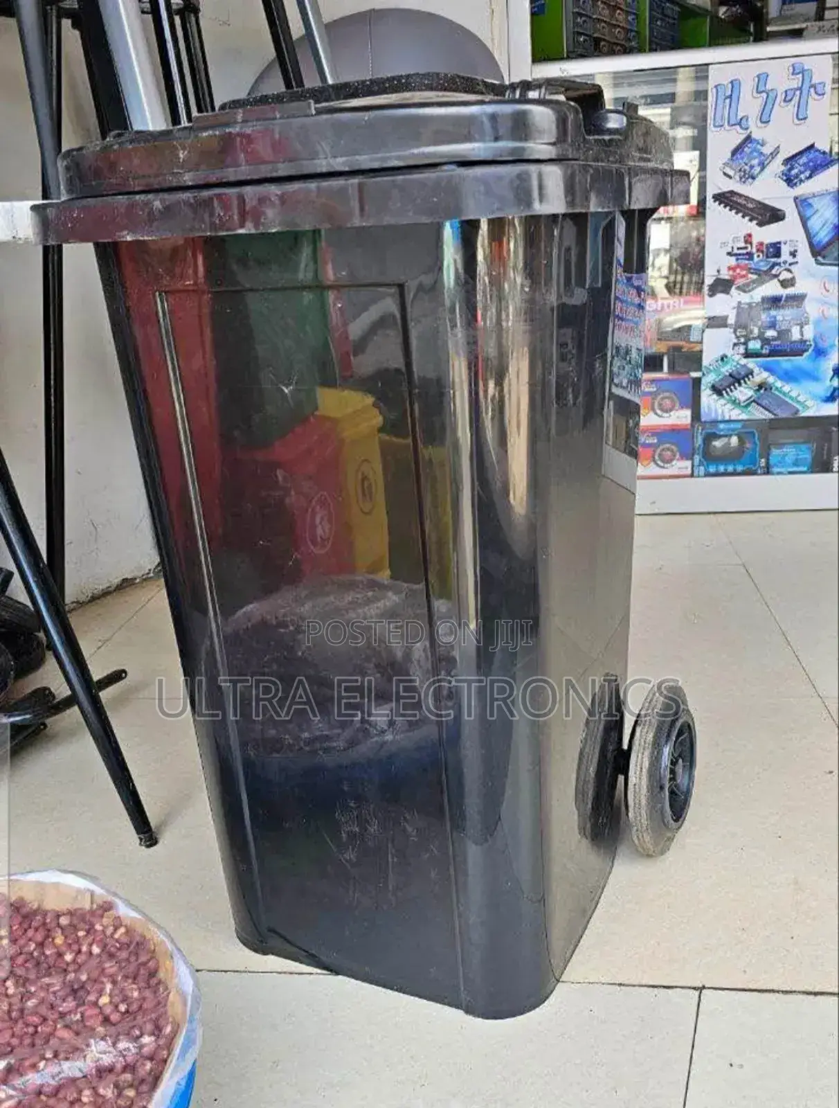 የቆሻሻ ማስቀመጫ Garbage 100-Liter Mobile Plastic Wheelie Bin Management