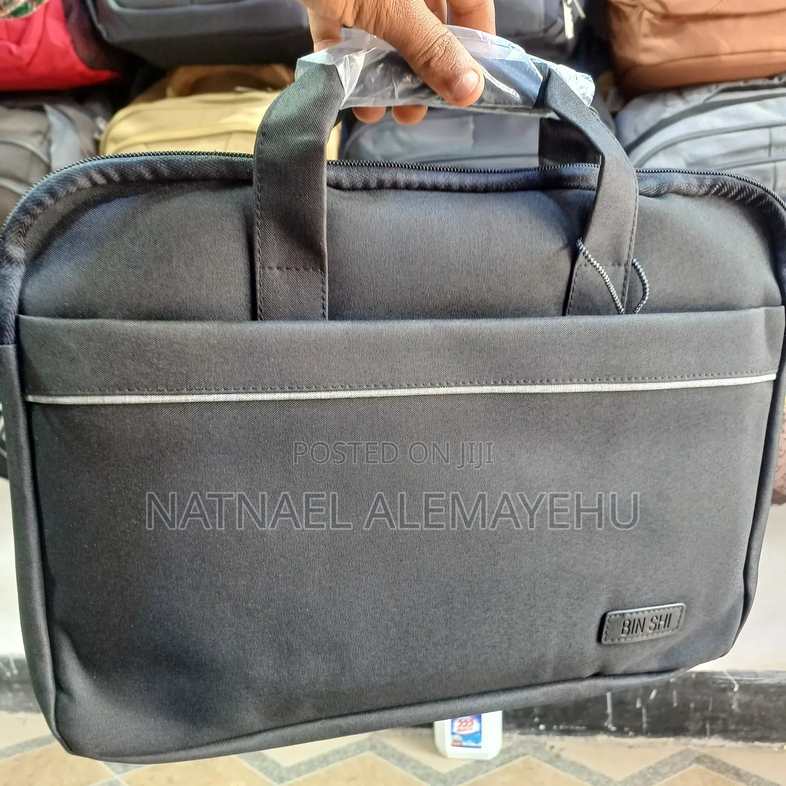 Black Bin Shi Brand Laptop and Document's Bag