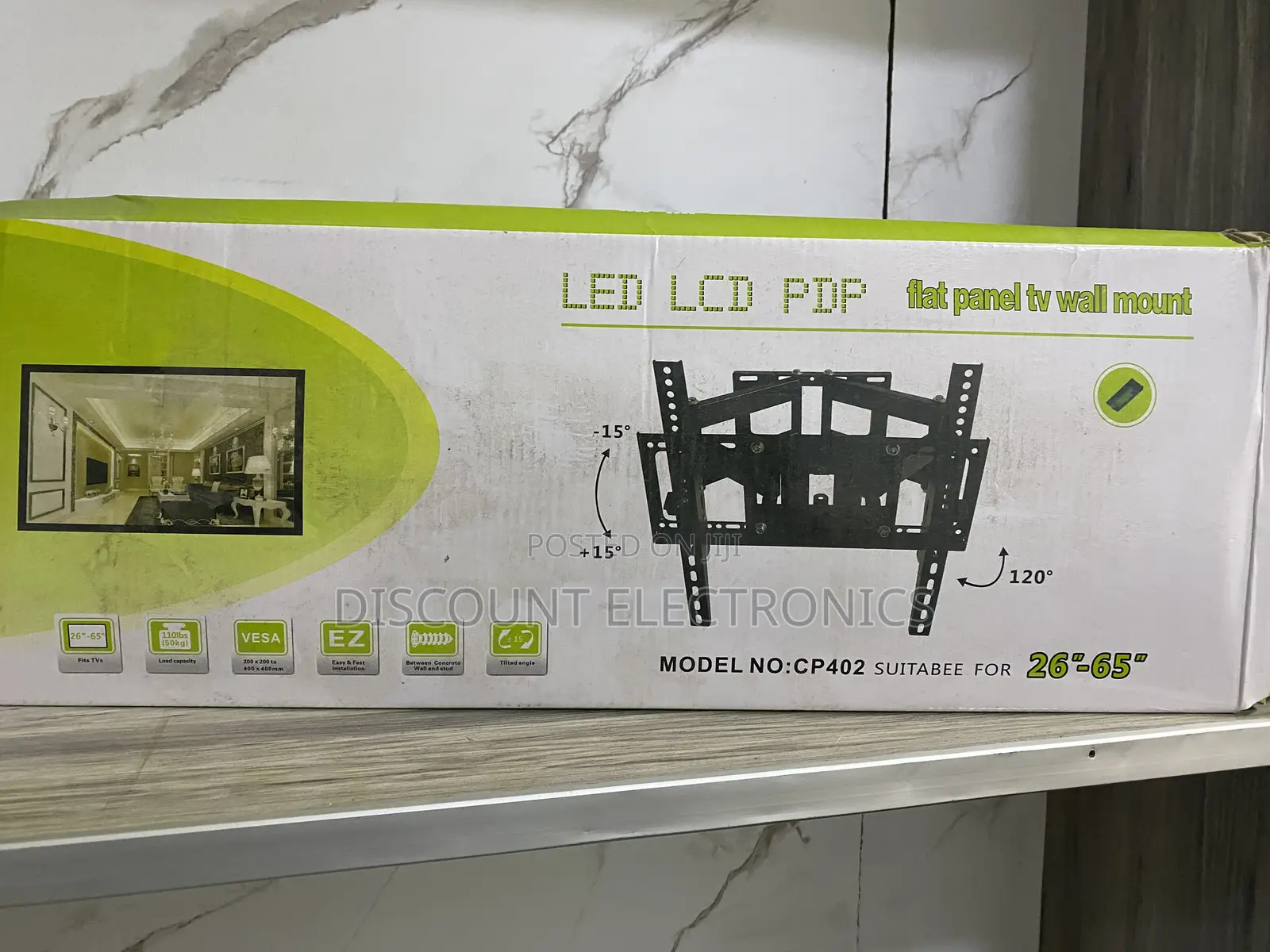 Cp402 Full Motion Tv Wall Mount (26"–65")