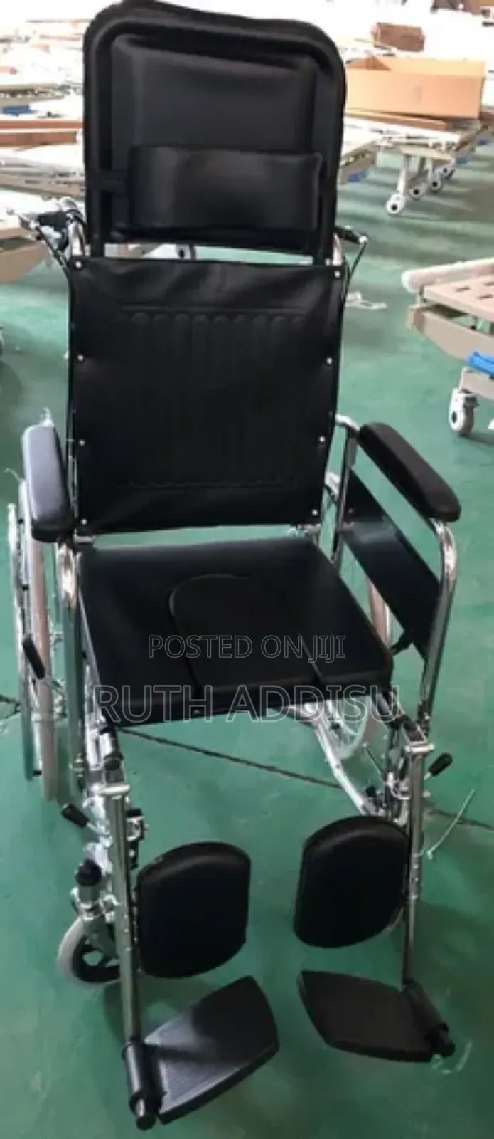 Back Adjustable Commode Wheel Chair (Jx-519gc) - Commode Wheelchair