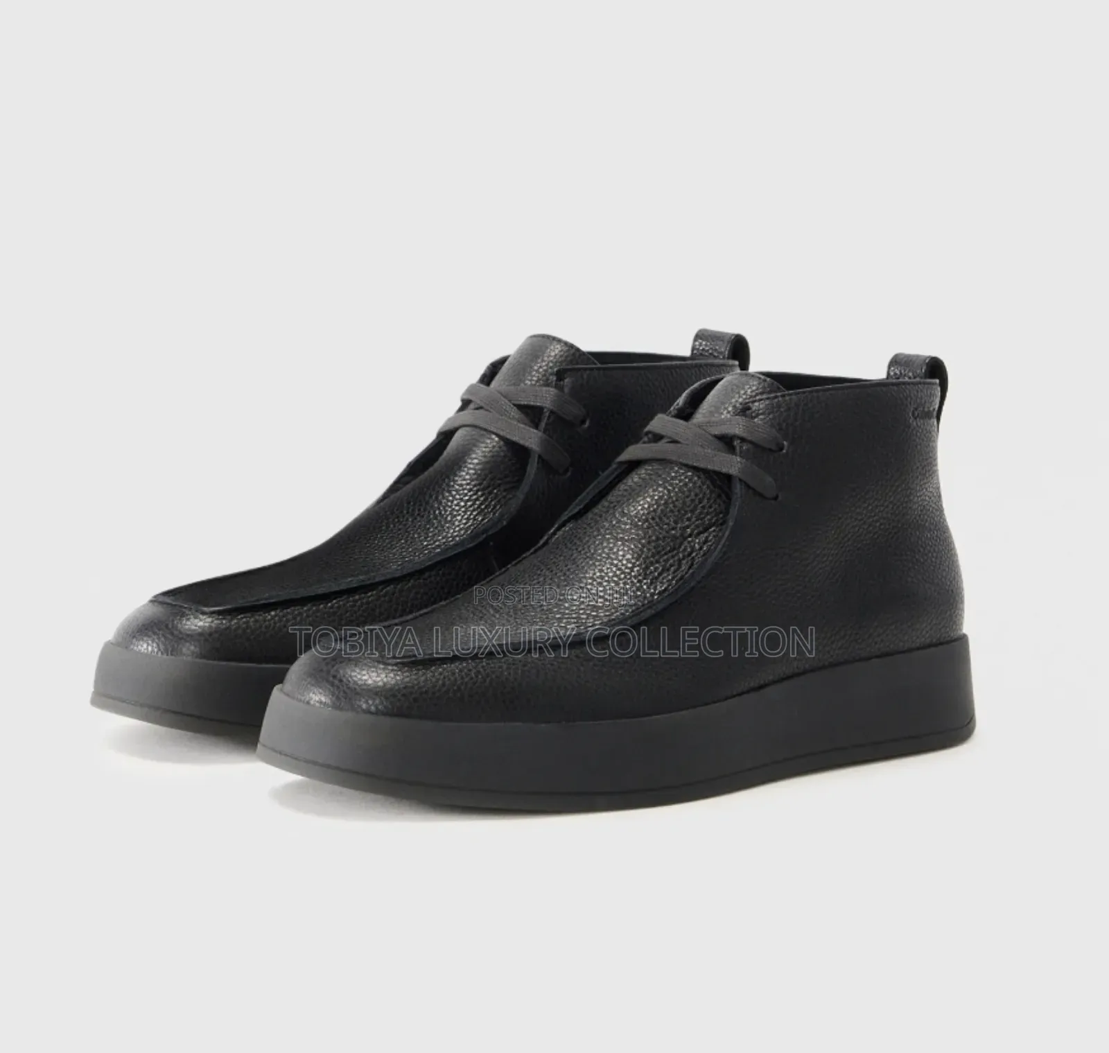 Calvin Klein Hybrid Cup Apron - Lace-Up Ankle Boots - Triple Black