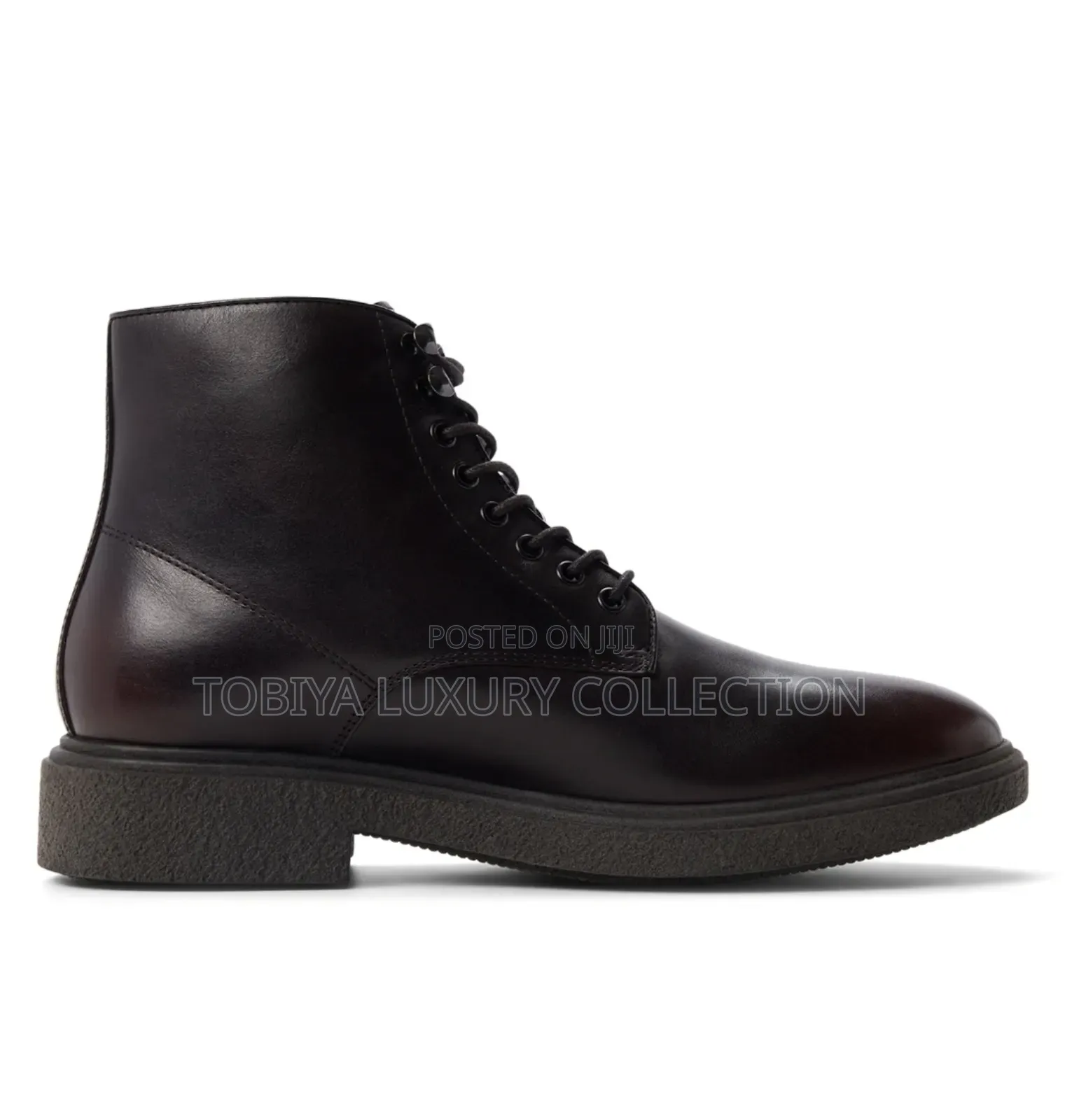 Aldo Lace-Up Ankle Boots - Dark Brown 26.