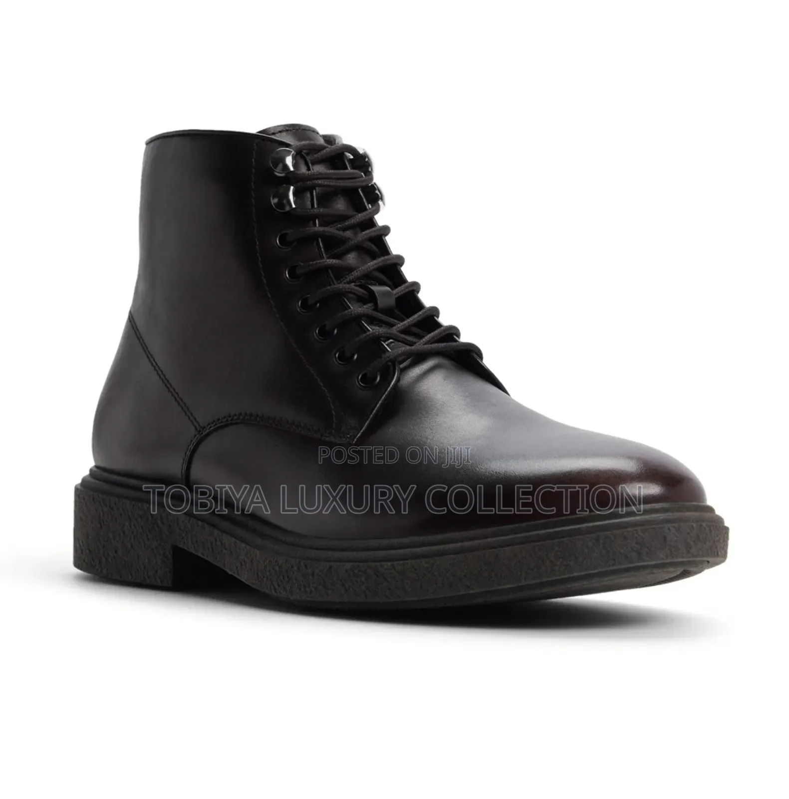 Aldo Lace-Up Ankle Boots - Dark Brown 26.