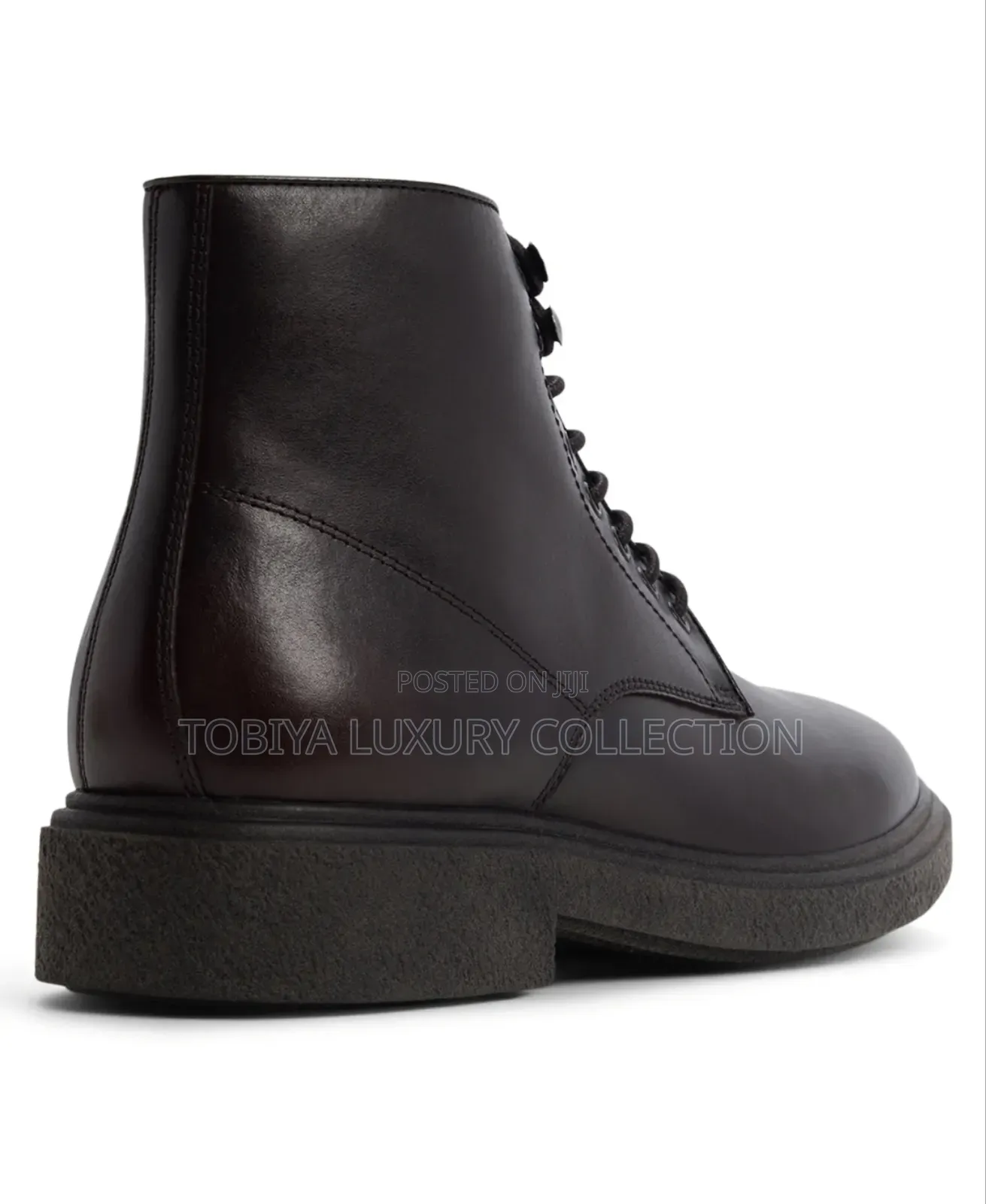 Aldo Lace-Up Ankle Boots - Dark Brown 26.
