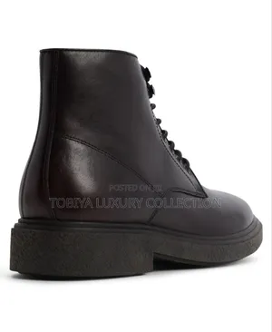 Aldo Lace-Up Ankle Boots - Dark Brown 26.