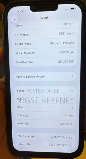 Apple iPhone 13 Pro Max 256 GB Black