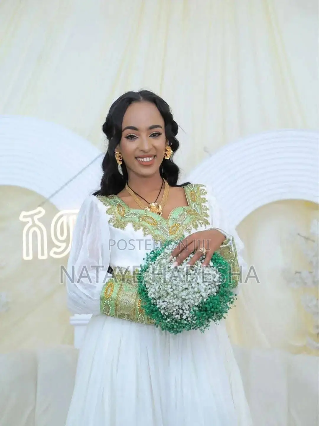 Habesha የሀበሻ Kemis ቀሚስ ሽፎን የሀገር ባህል ልብሶች Chiffon Yehabesha Libs ልብስ