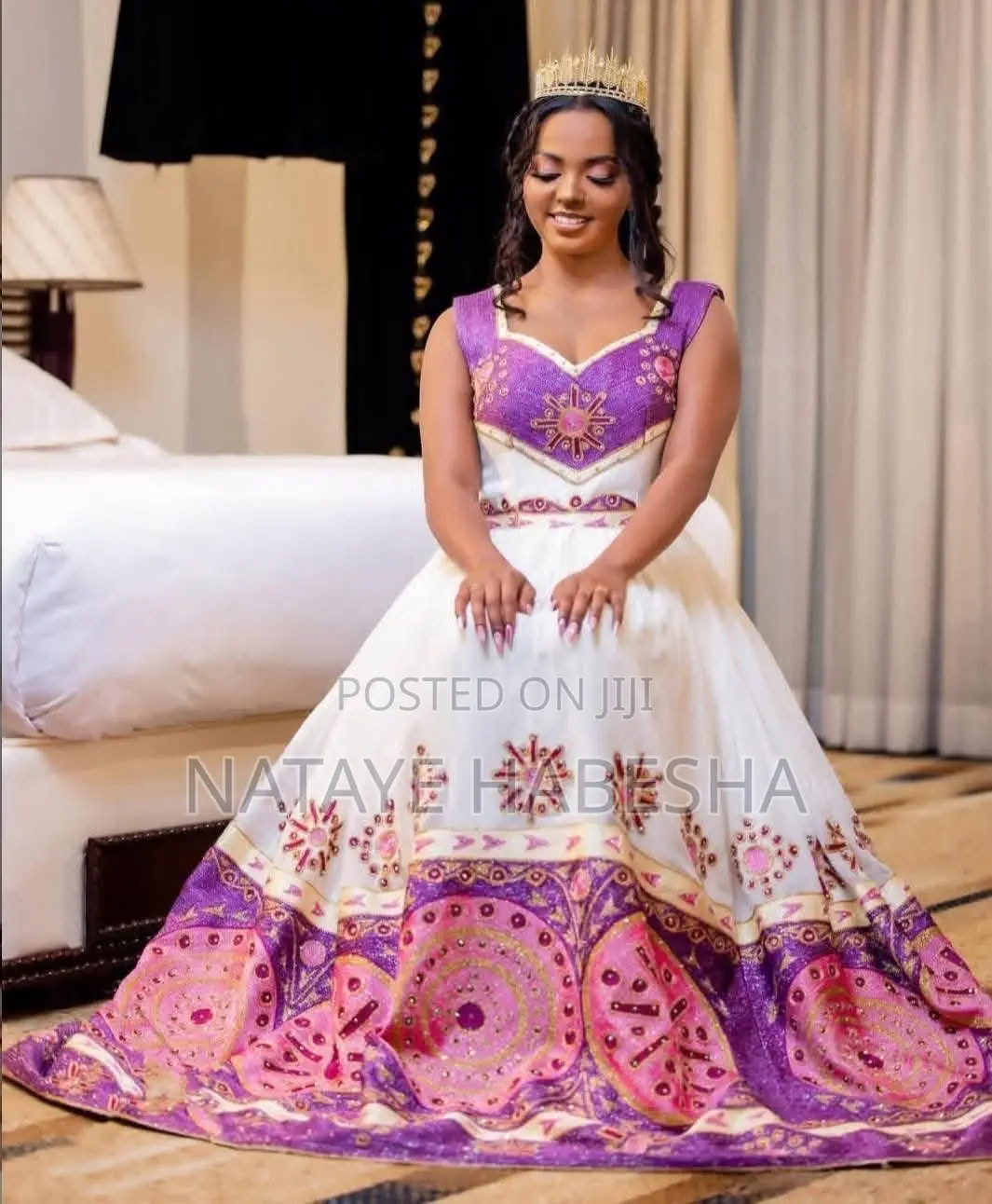 Habesha የሀበሻ Kemis ቀሚስ ሽፎን የሀገር ባህል ልብሶች Chiffon Yehabesha Libs ልብስ