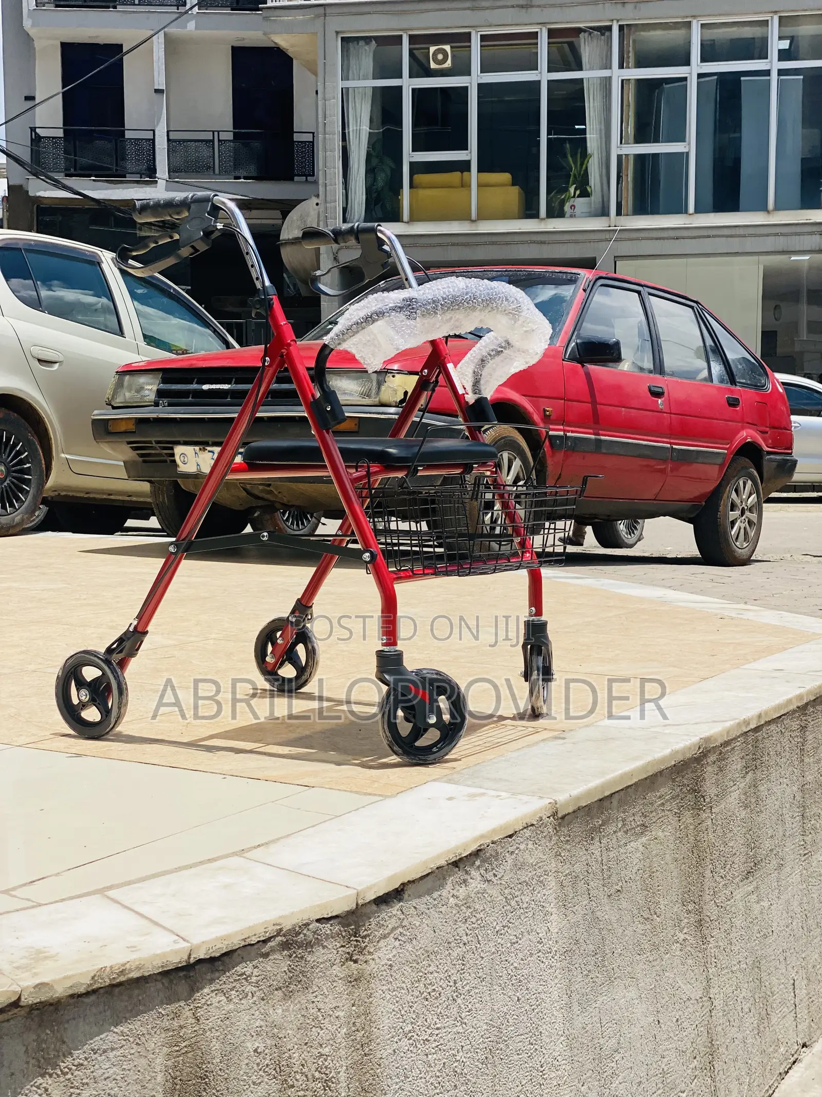 Walking Rollator With Basket And Seat