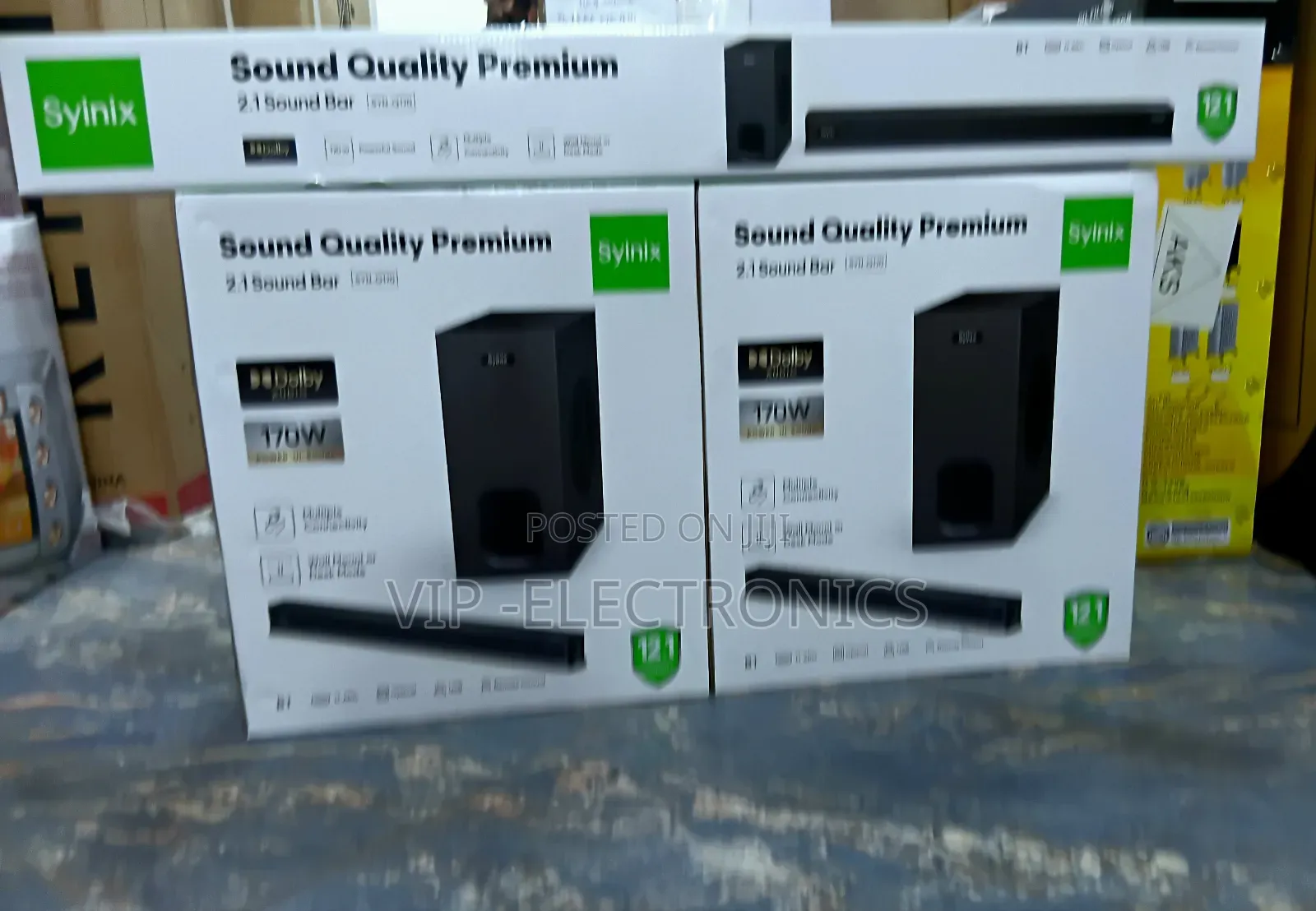 Syinix Sound Bar Speakers Powerful Bass | Bluetooth High Quality Audio
