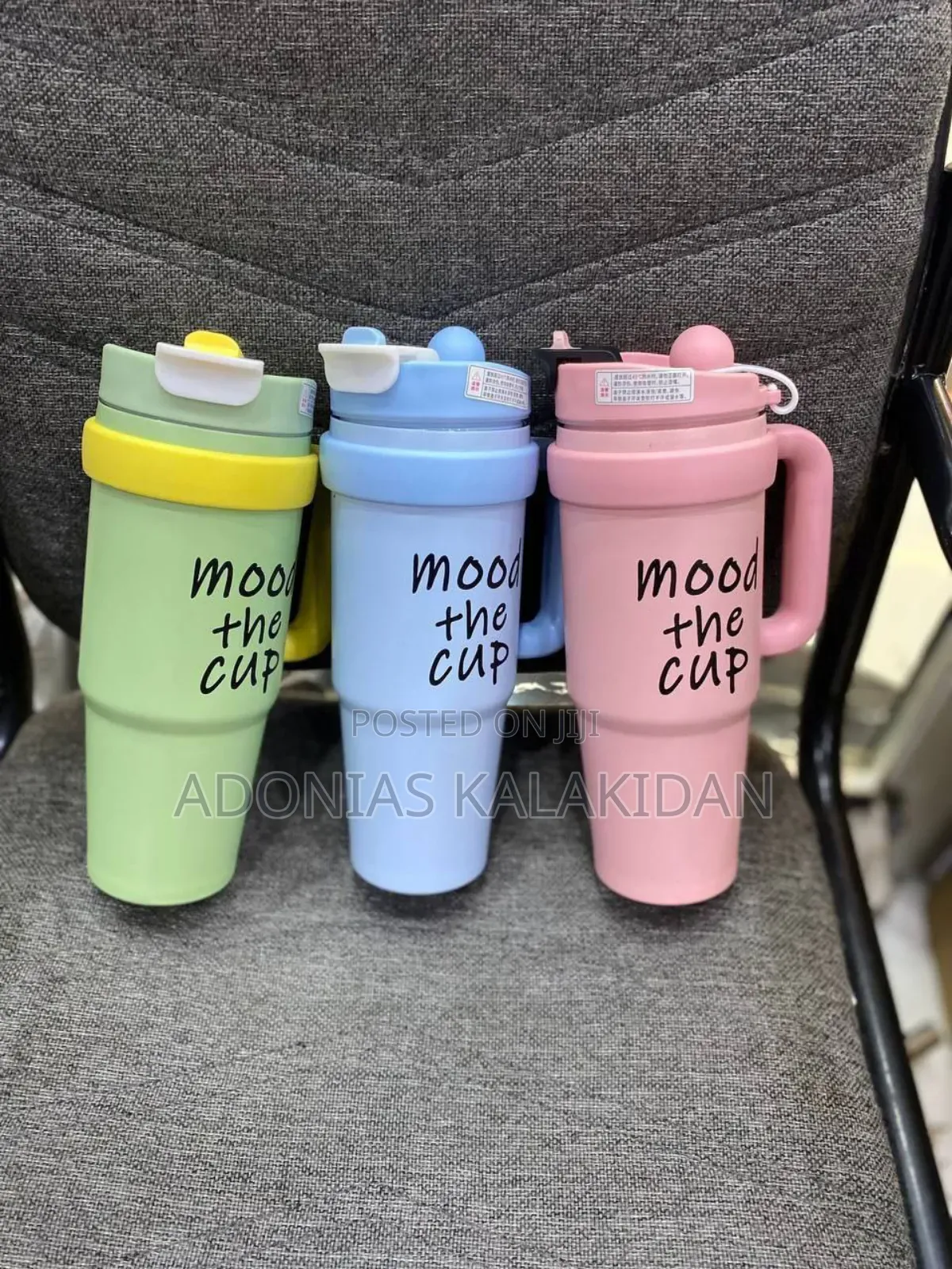 Double Layer Stainless Still Isolated Tumblers With Straw