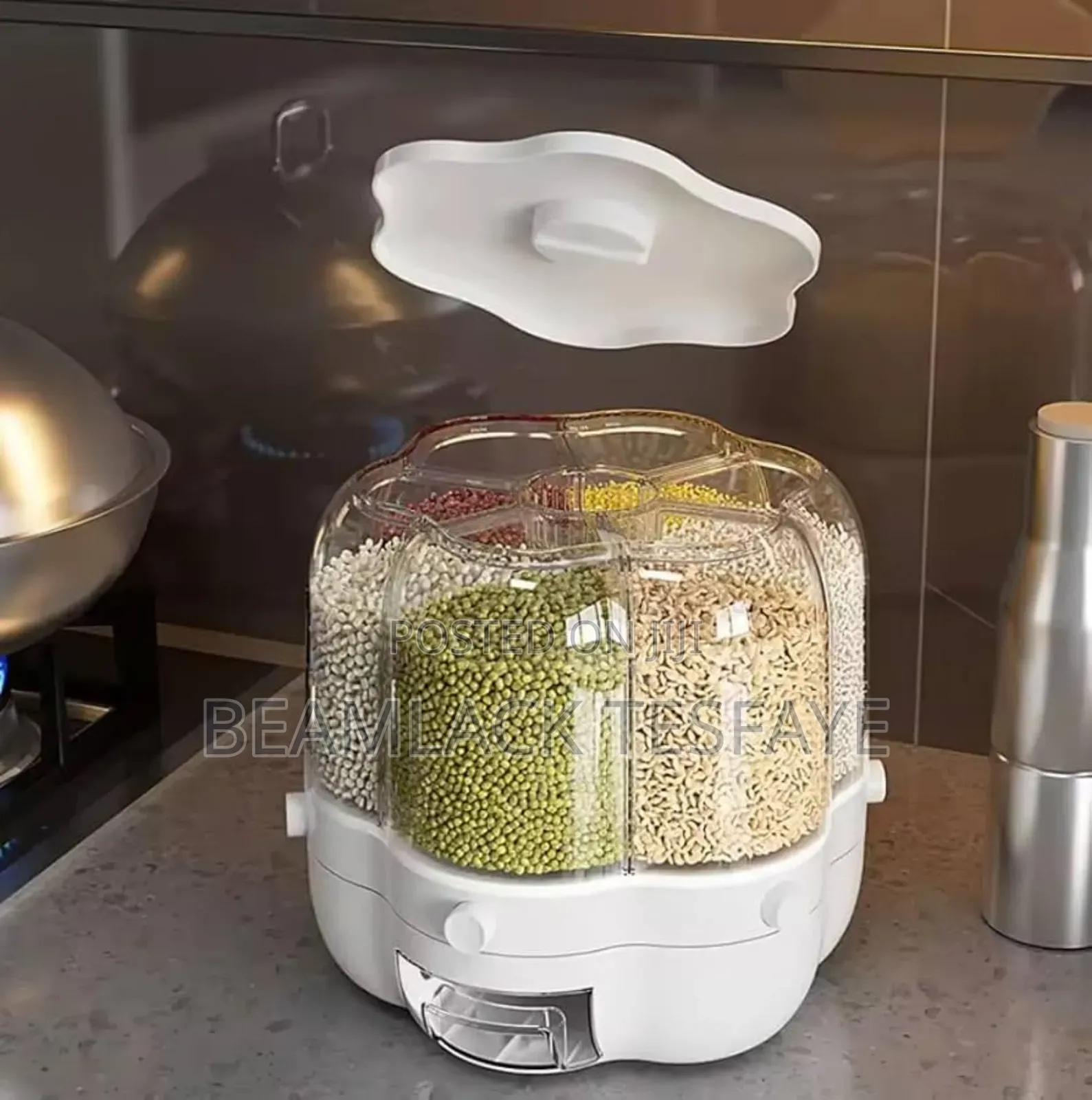 6layer Part Rotating Rice Barrel 10l