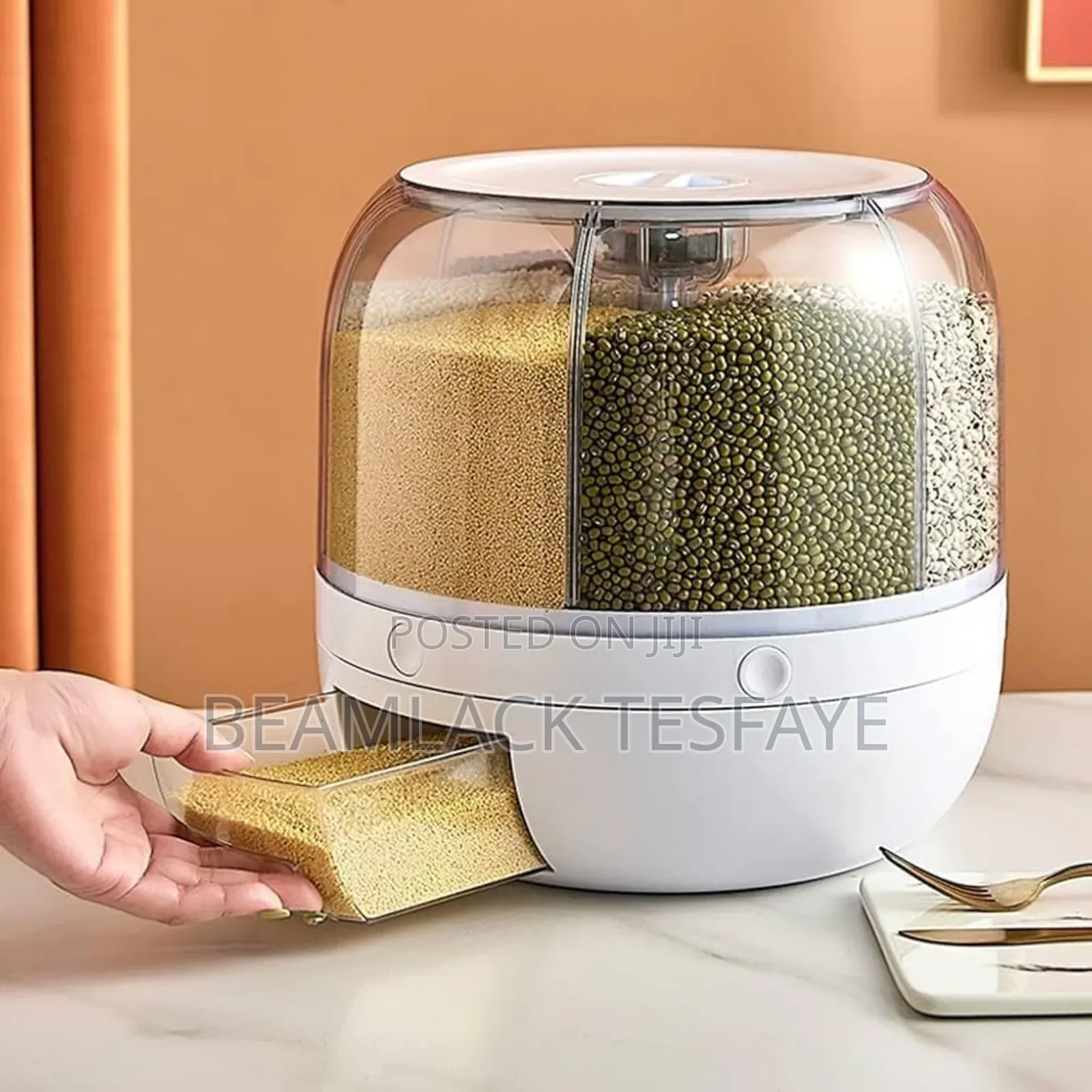 6layer Part Rotating Rice Barrel 10l