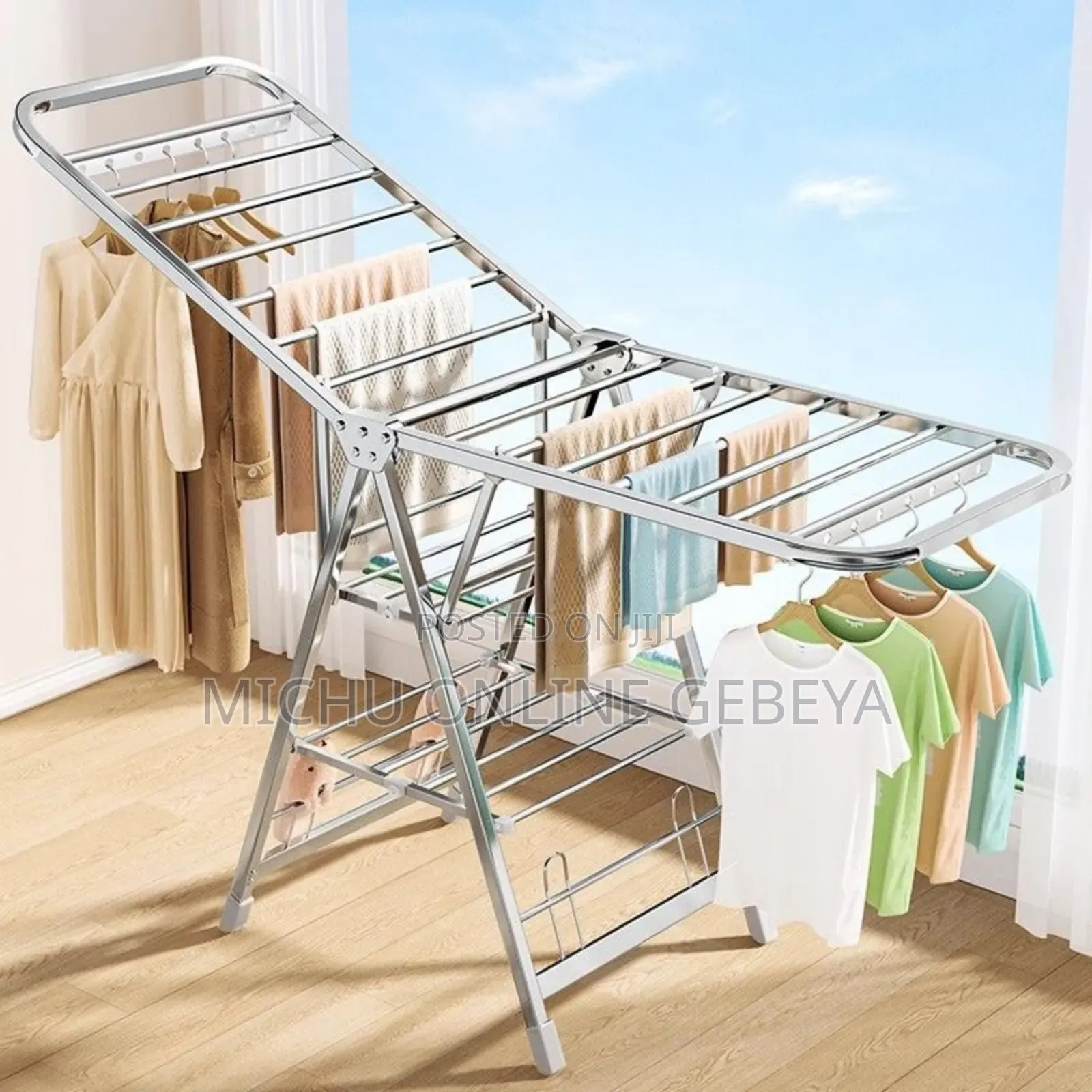 ኦርጅናል Drying Rack አልሙኒየም የልብስ ማስጫ/Free Delivery