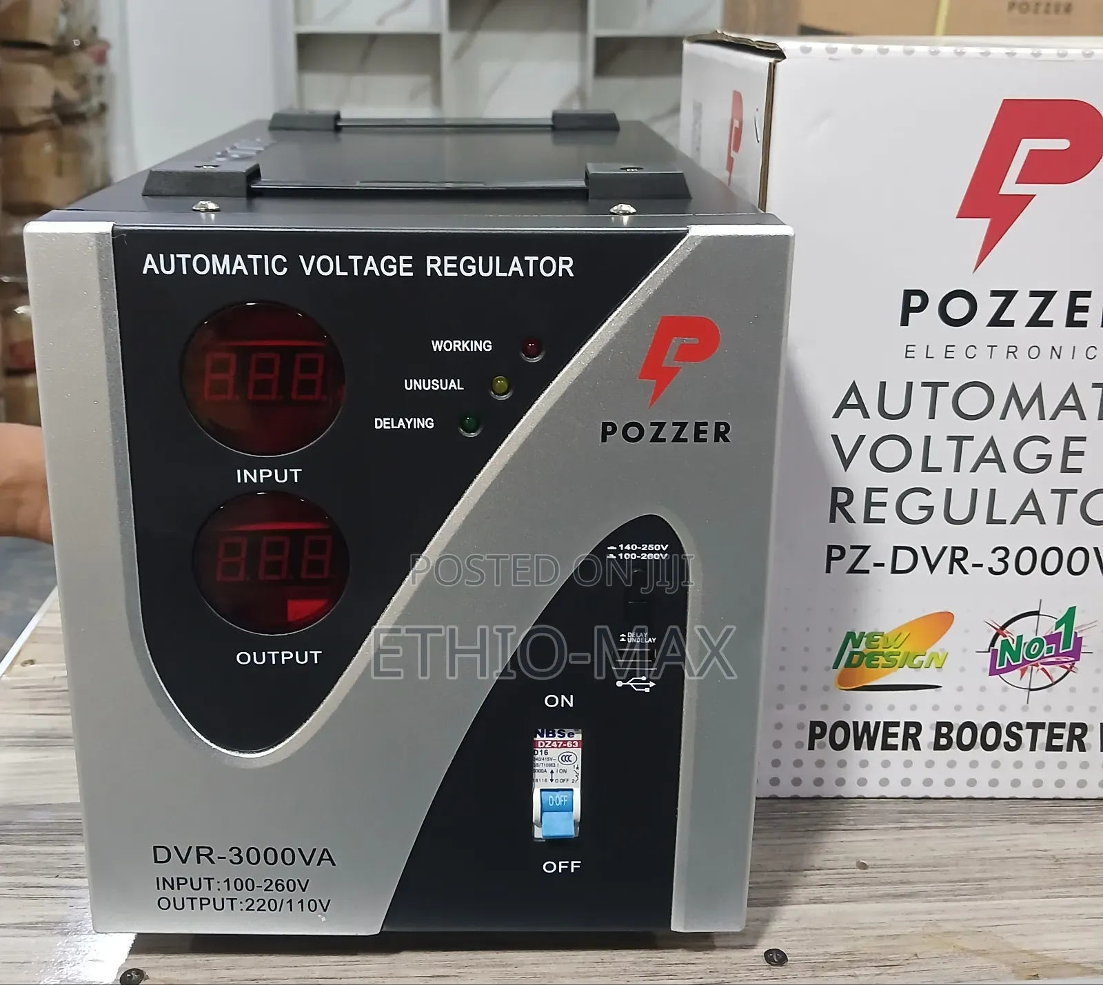 Pozzer Automatic Voltage Stabilizer 3000 Watt