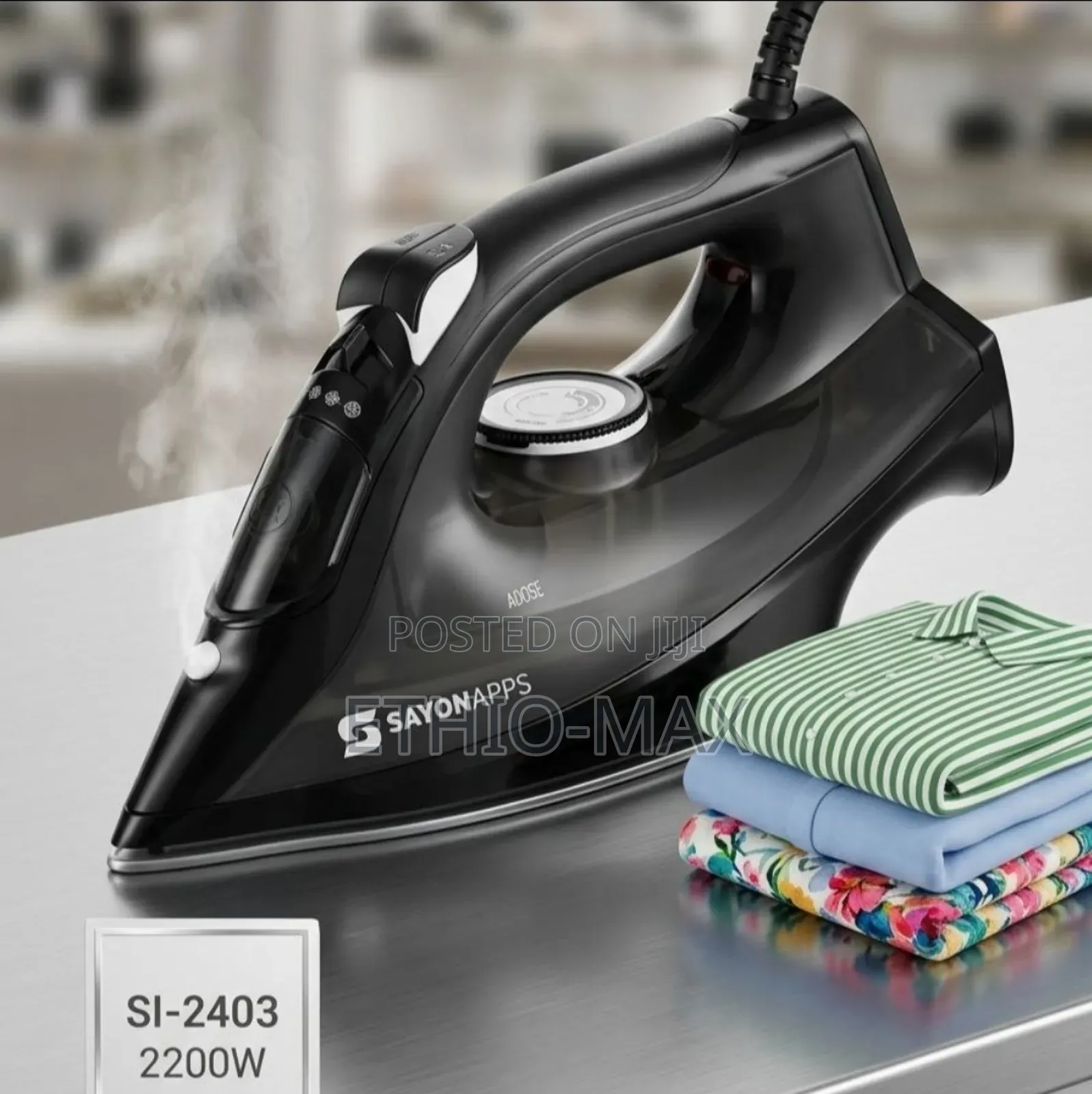 Sayonapps Steam Iron – Fast Heating | Smooth Pressing