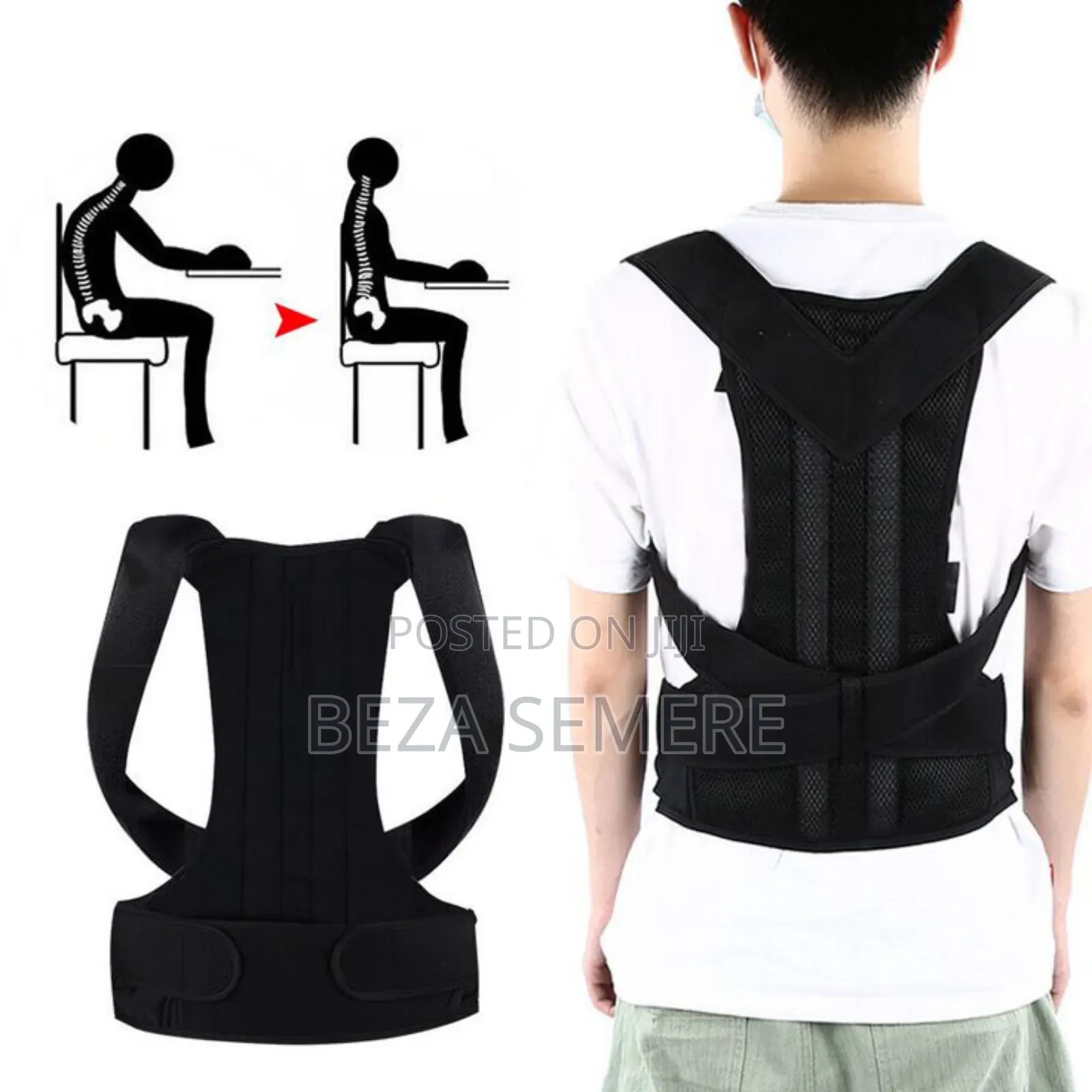 ከትከሻዎ እየጎበጡ ተቸግረዋል Back Support Belt Ll