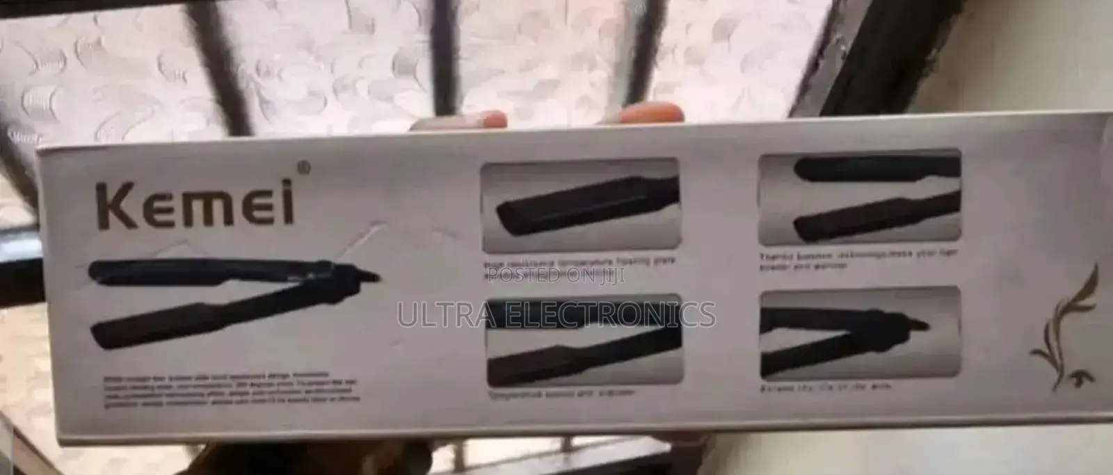 Kemei Km-428 Professional Hair Straightener, Featuring Ceramic