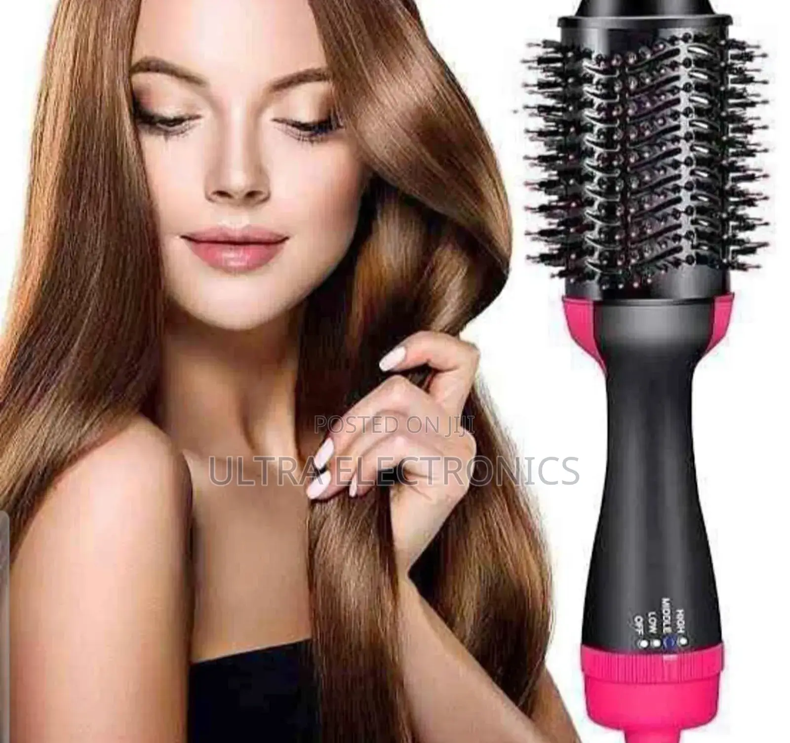 የፀጉር ማበጠሪያ in-1 Hot Air Brush Which Functions Hair Dryer, Straightene