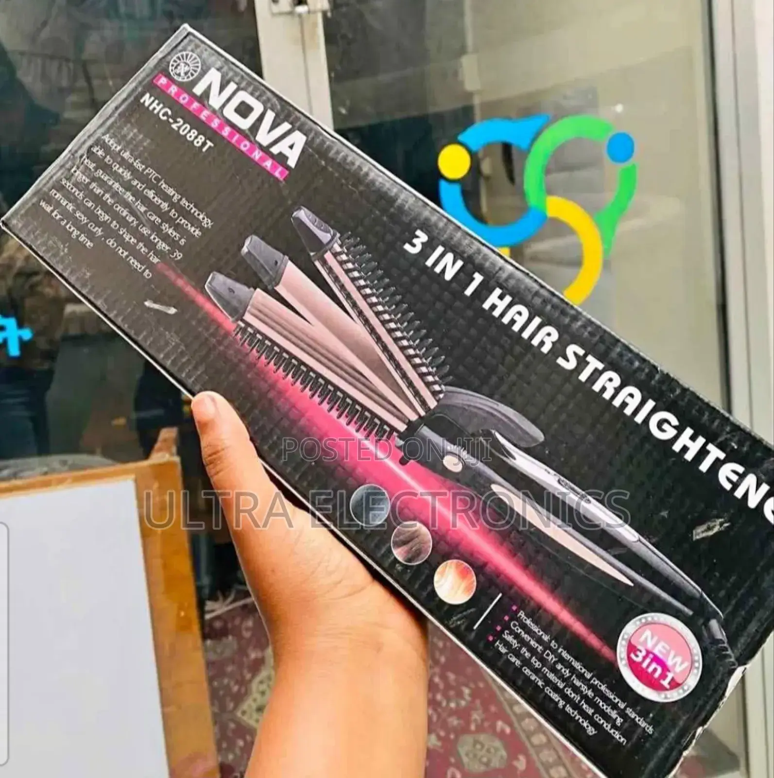 Nova NHC-2088t Is a 3-in-1 Hair Styling Tool Designed to Straighten,