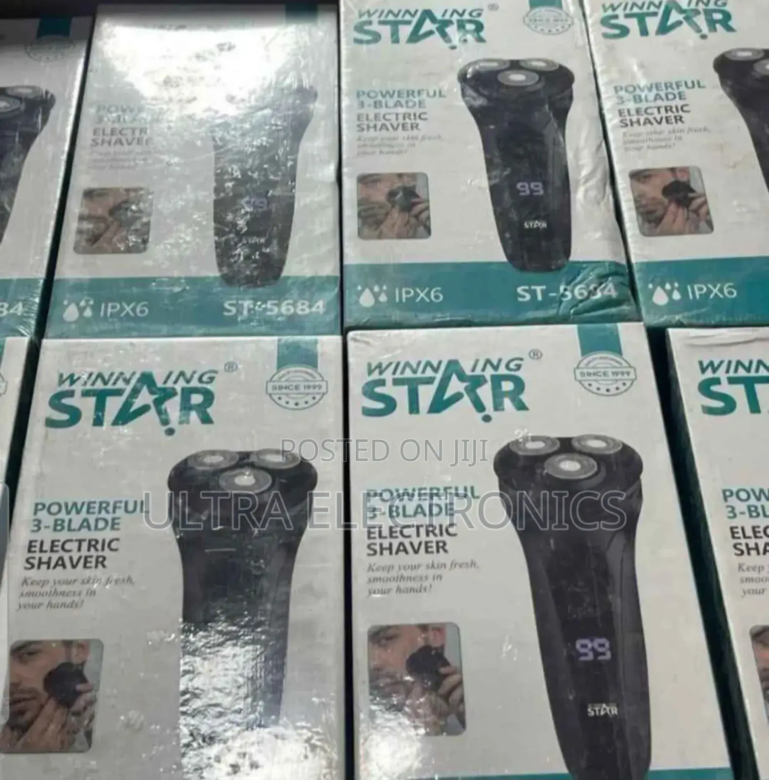Winning Star 3-Blade Electric Shaver (Model St-5684). It