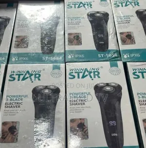 Winning Star 3-Blade Electric Shaver (Model St-5684). It