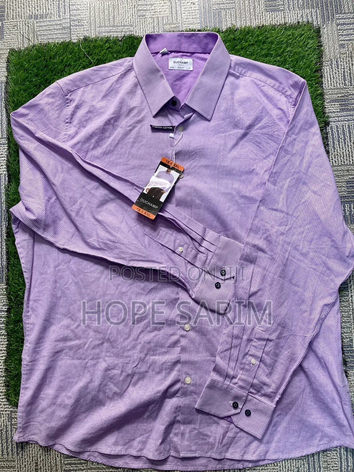 Duchamp Purple Slim Fit Shirt