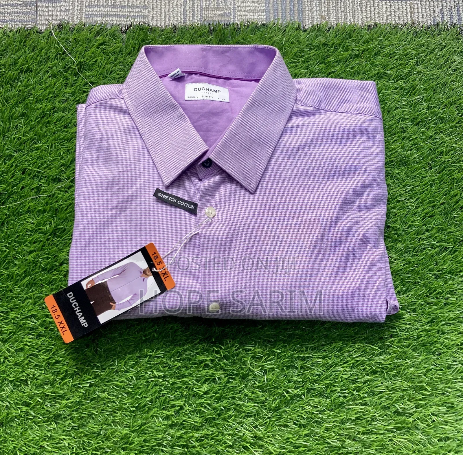 Duchamp Purple Slim Fit Shirt