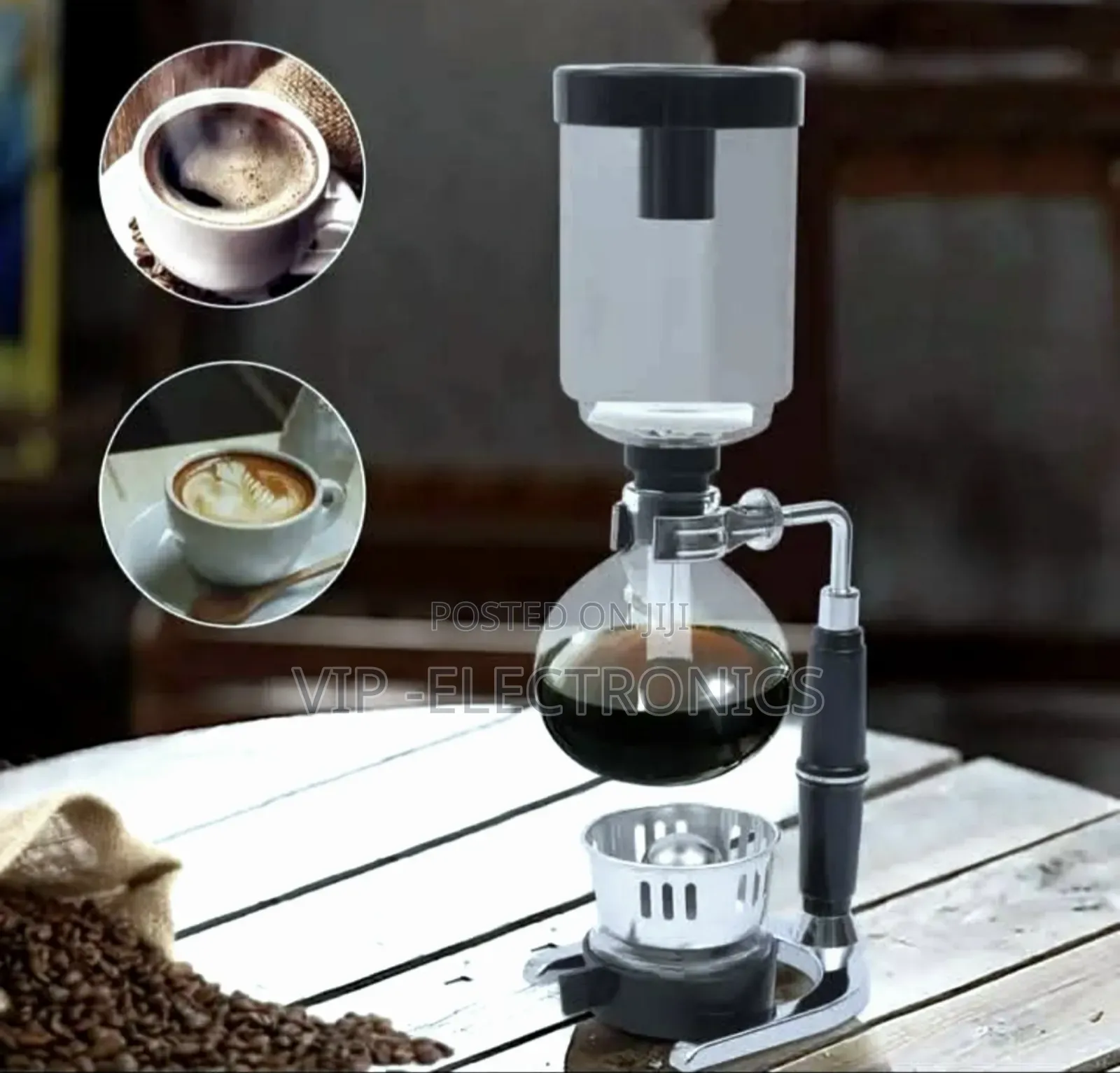 Coffee Siphon Pot 5 Cup – Vacuum Brewing Glass Coffee Maker